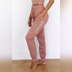 Lounge Pink Joggers Women's M
